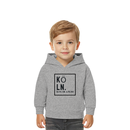 Köln Koordinaten (großer Druck auf der Brust) - Baby Organic Hoodie