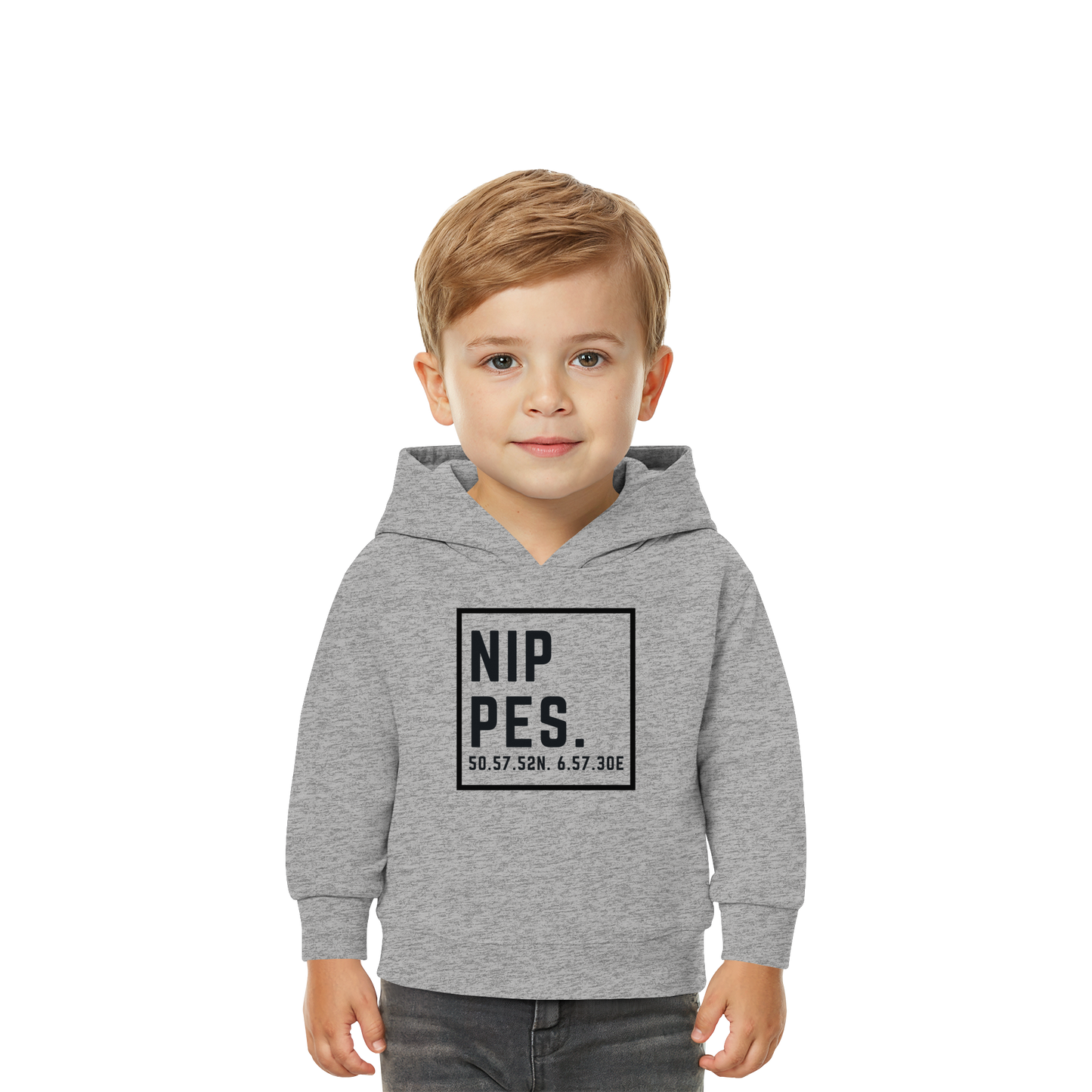 Nippes Koordinaten (großer Druck auf der Brust) - Baby Organic Hoodie