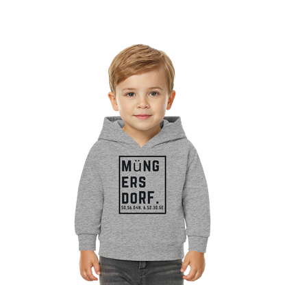 Müngersdorf Koordinaten (großer Druck auf der Brust) - Baby Organic Hoodie