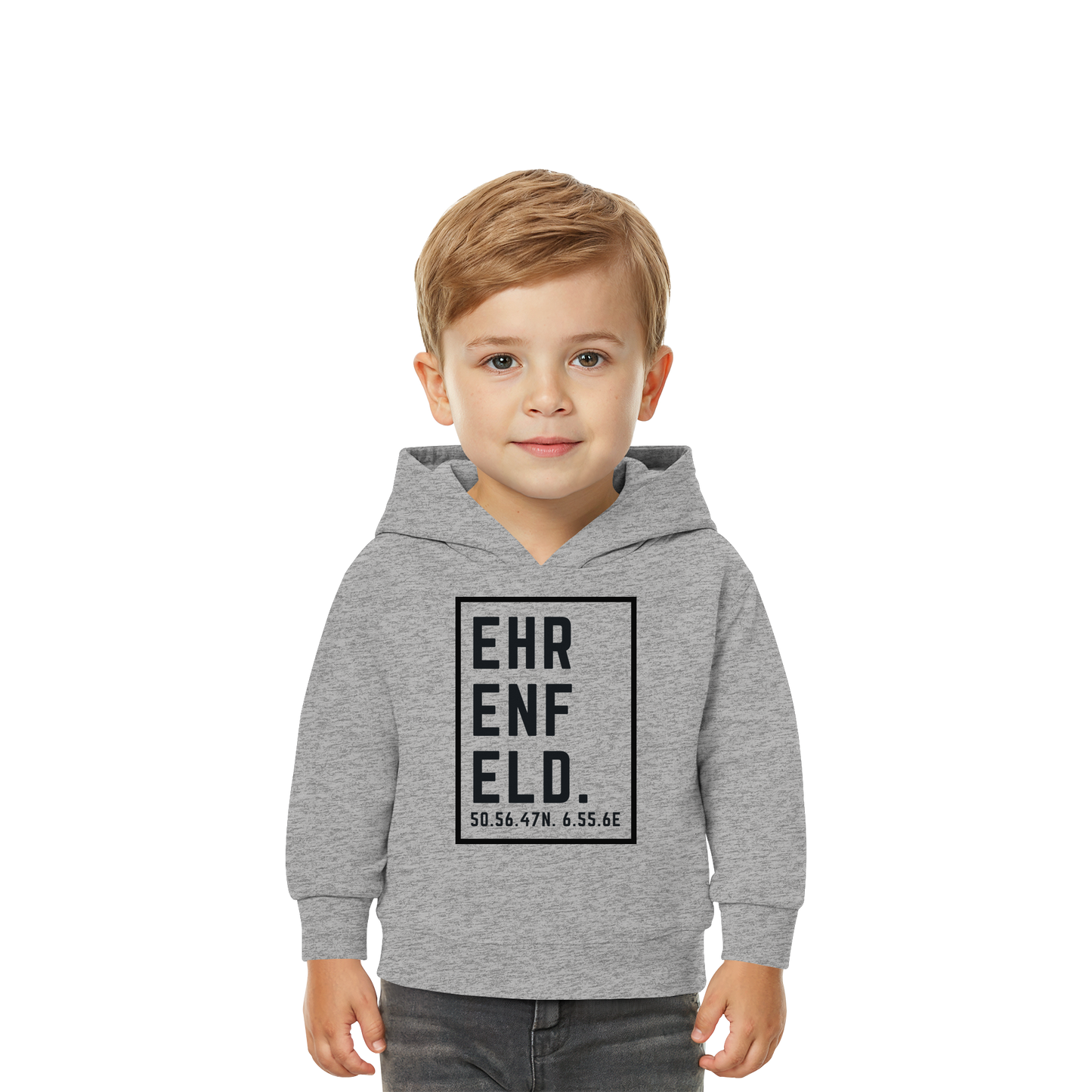Ehrenfeld Koordinaten (großer Druck auf der Brust) - Baby Organic Hoodie