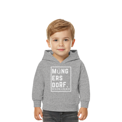 Müngersdorf Koordinaten (großer Druck auf der Brust) - Baby Organic Hoodie