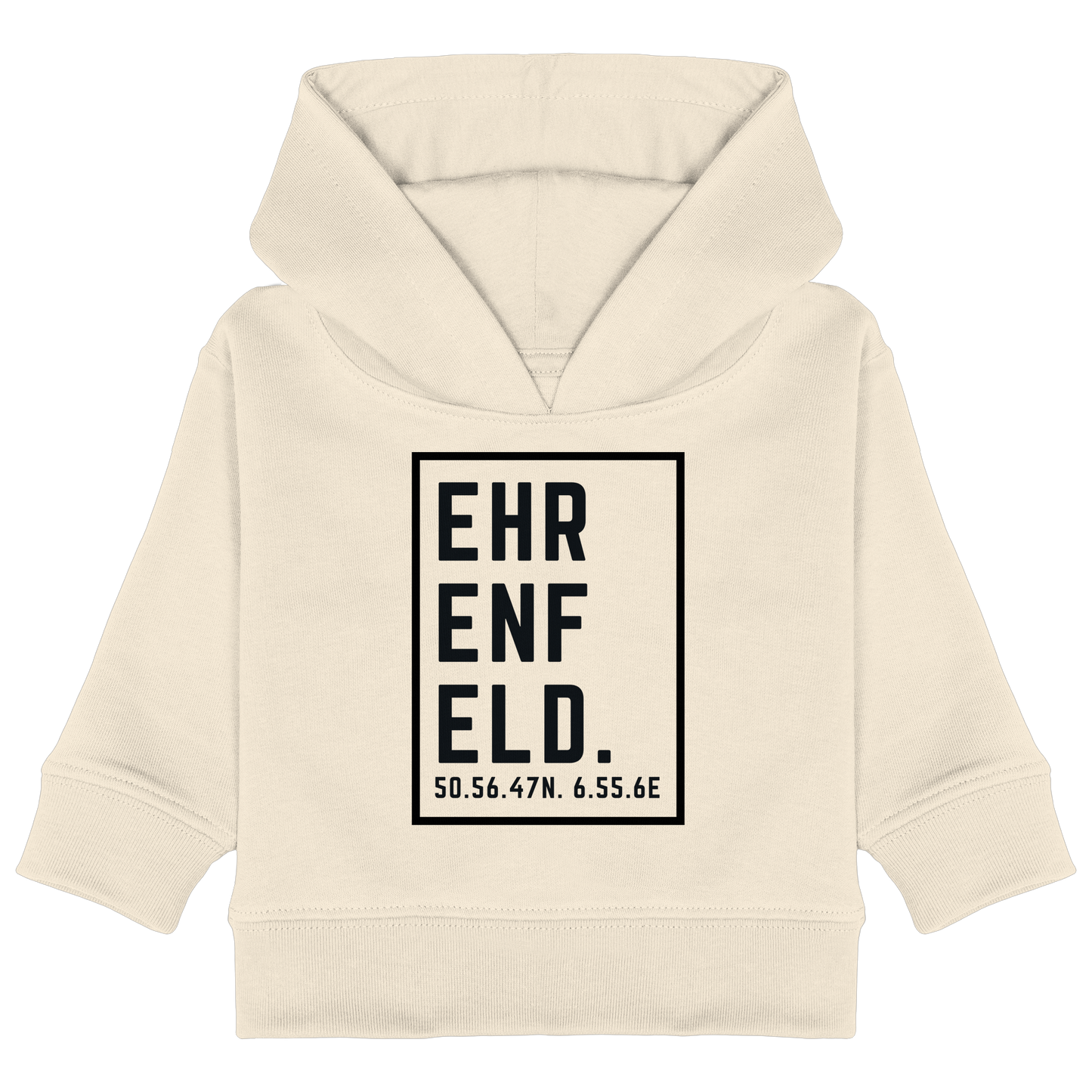 Ehrenfeld Koordinaten (großer Druck auf der Brust) - Baby Organic Hoodie
