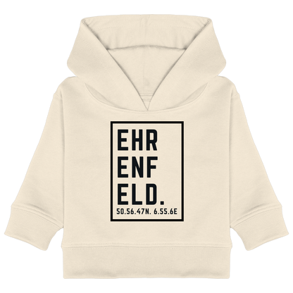 Ehrenfeld Koordinaten (großer Druck auf der Brust) - Baby Organic Hoodie