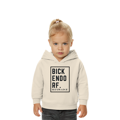 Bickendorf Koordinaten (großer Druck auf der Brust) - Baby Organic Hoodie