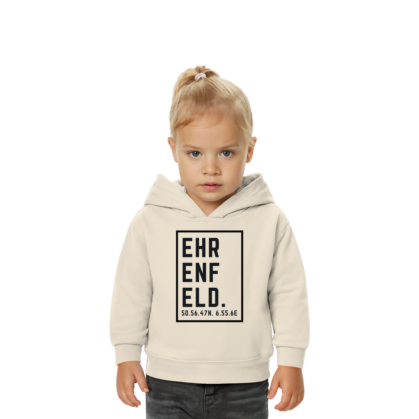 Ehrenfeld Koordinaten (großer Druck auf der Brust) - Baby Organic Hoodie