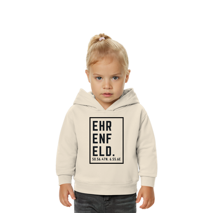Ehrenfeld Koordinaten (großer Druck auf der Brust) - Baby Organic Hoodie