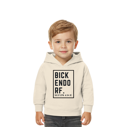 Bickendorf Koordinaten (großer Druck auf der Brust) - Baby Organic Hoodie