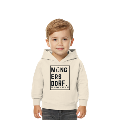 Müngersdorf Koordinaten (großer Druck auf der Brust) - Baby Organic Hoodie