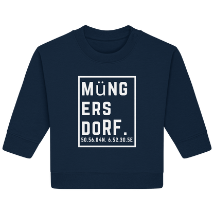 Müngersdorf Koordinaten (großer Druck auf der Brust) - Baby Organic Sweatshirt