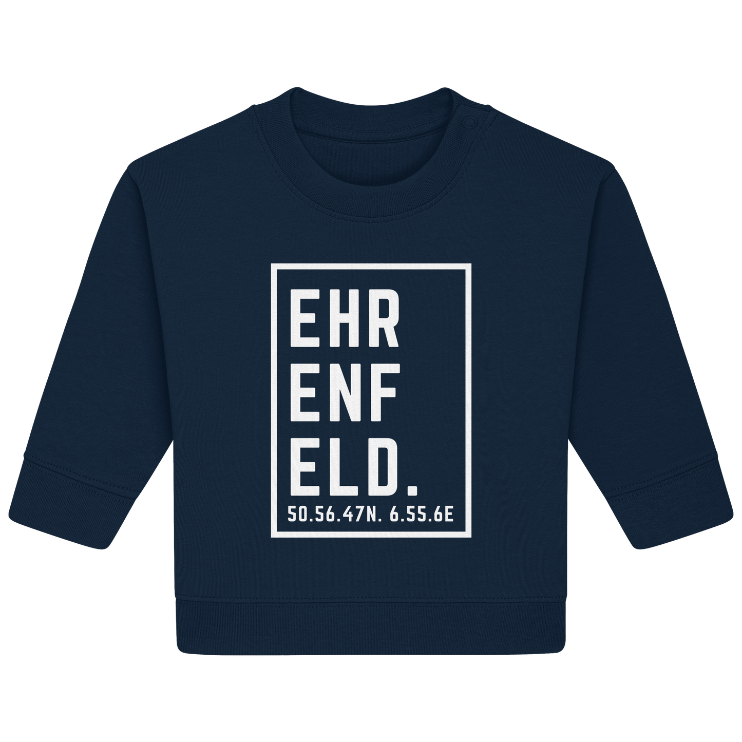 Ehrenfeld Koordinaten (großer Druck auf der Brust) - Baby Organic Sweatshirt