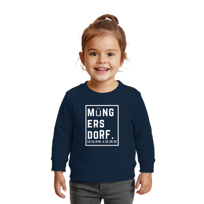 Müngersdorf Koordinaten (großer Druck auf der Brust) - Baby Organic Sweatshirt
