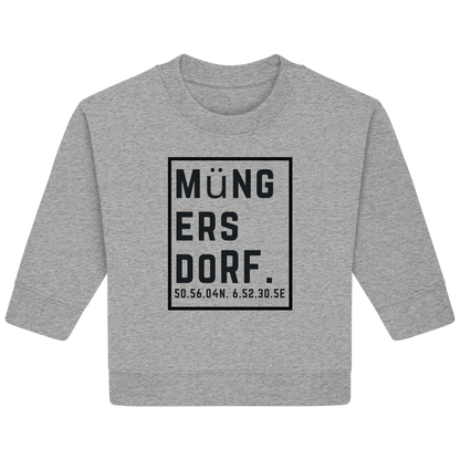 Müngersdorf Koordinaten (großer Druck auf der Brust) - Baby Organic Sweatshirt