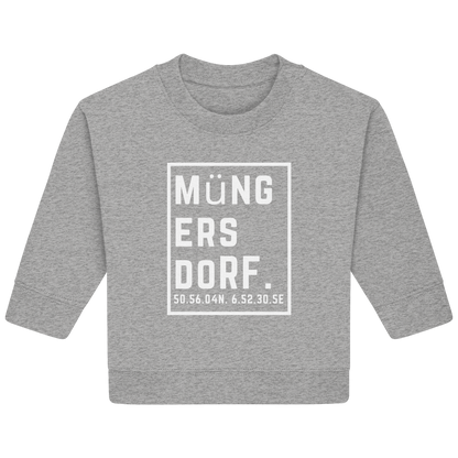 Müngersdorf Koordinaten (großer Druck auf der Brust) - Baby Organic Sweatshirt