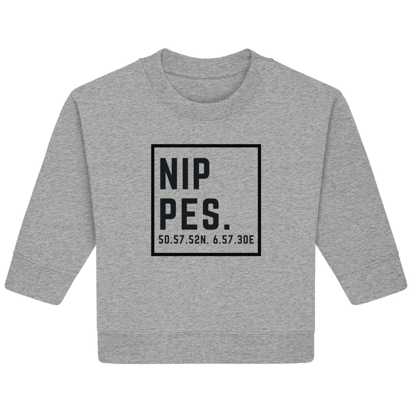 Nippes Koordinaten (großer Druck auf der Brust) - Baby Organic Sweatshirt