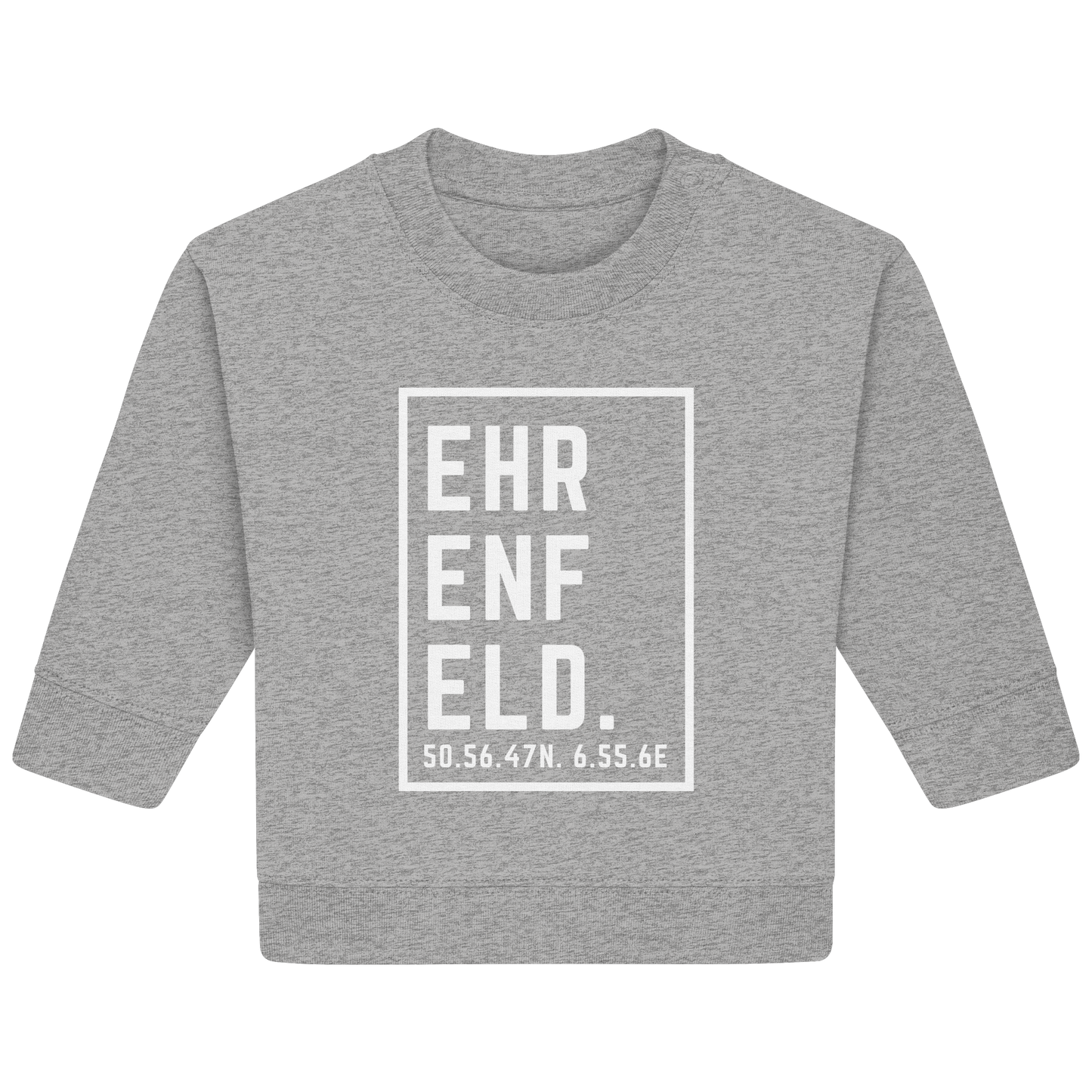 Ehrenfeld Koordinaten (großer Druck auf der Brust) - Baby Organic Sweatshirt
