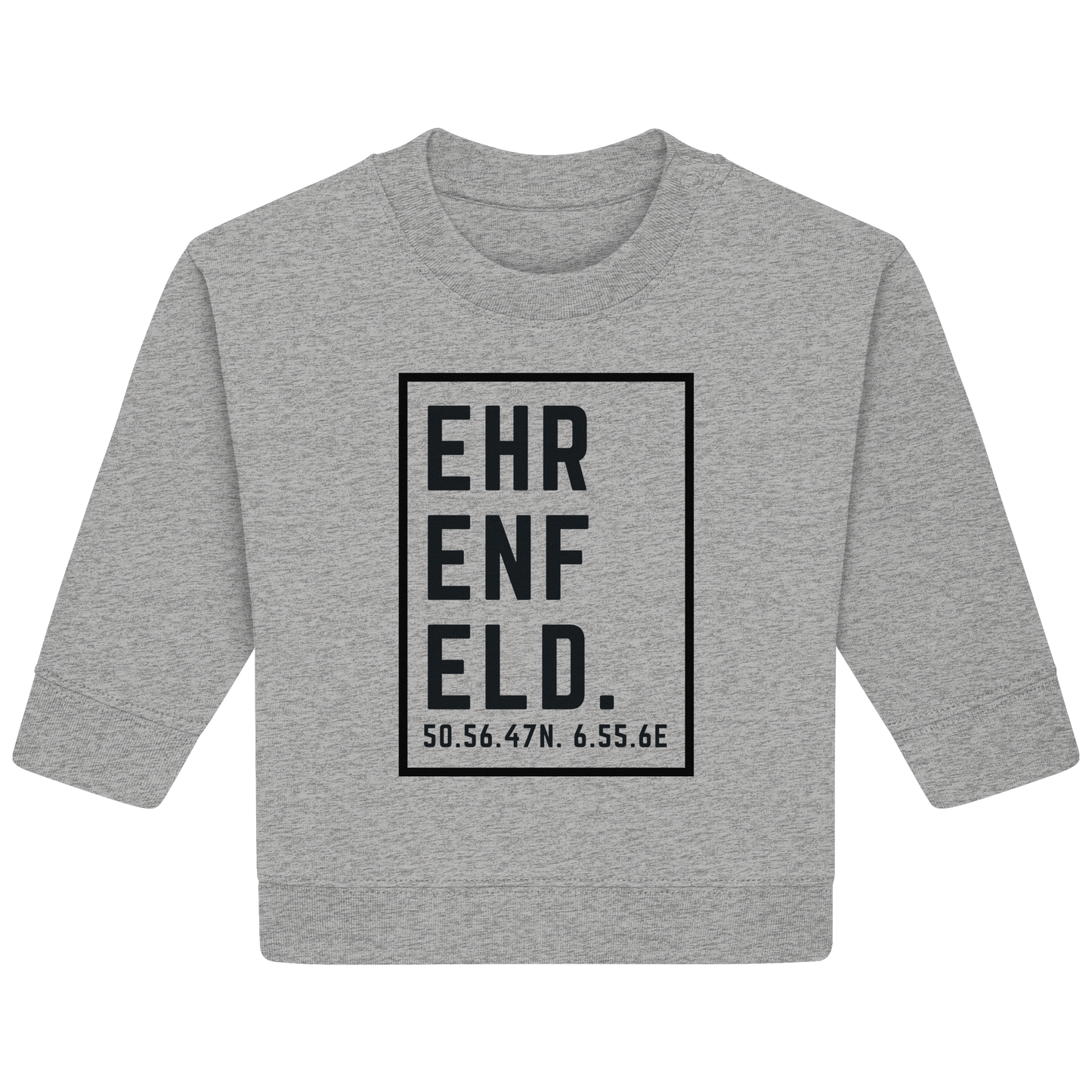 Ehrenfeld Koordinaten (großer Druck auf der Brust) - Baby Organic Sweatshirt