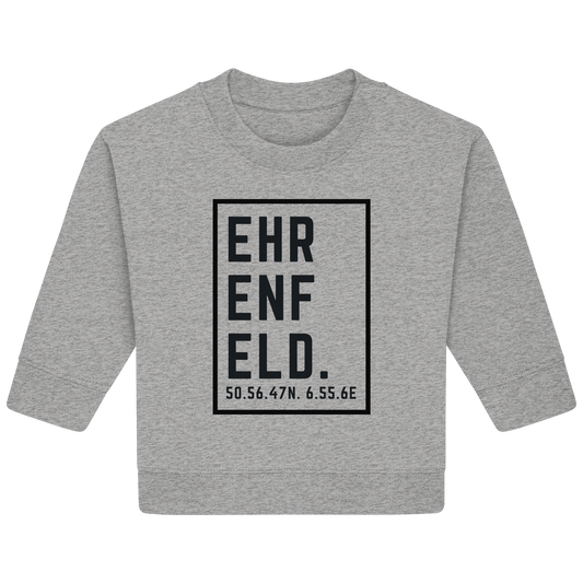 Ehrenfeld Koordinaten (großer Druck auf der Brust) - Baby Organic Sweatshirt