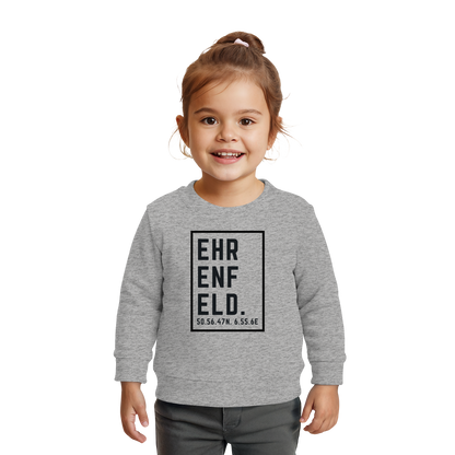 Ehrenfeld Koordinaten (großer Druck auf der Brust) - Baby Organic Sweatshirt