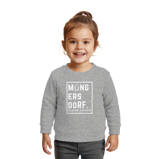 Müngersdorf Koordinaten (großer Druck auf der Brust) - Baby Organic Sweatshirt