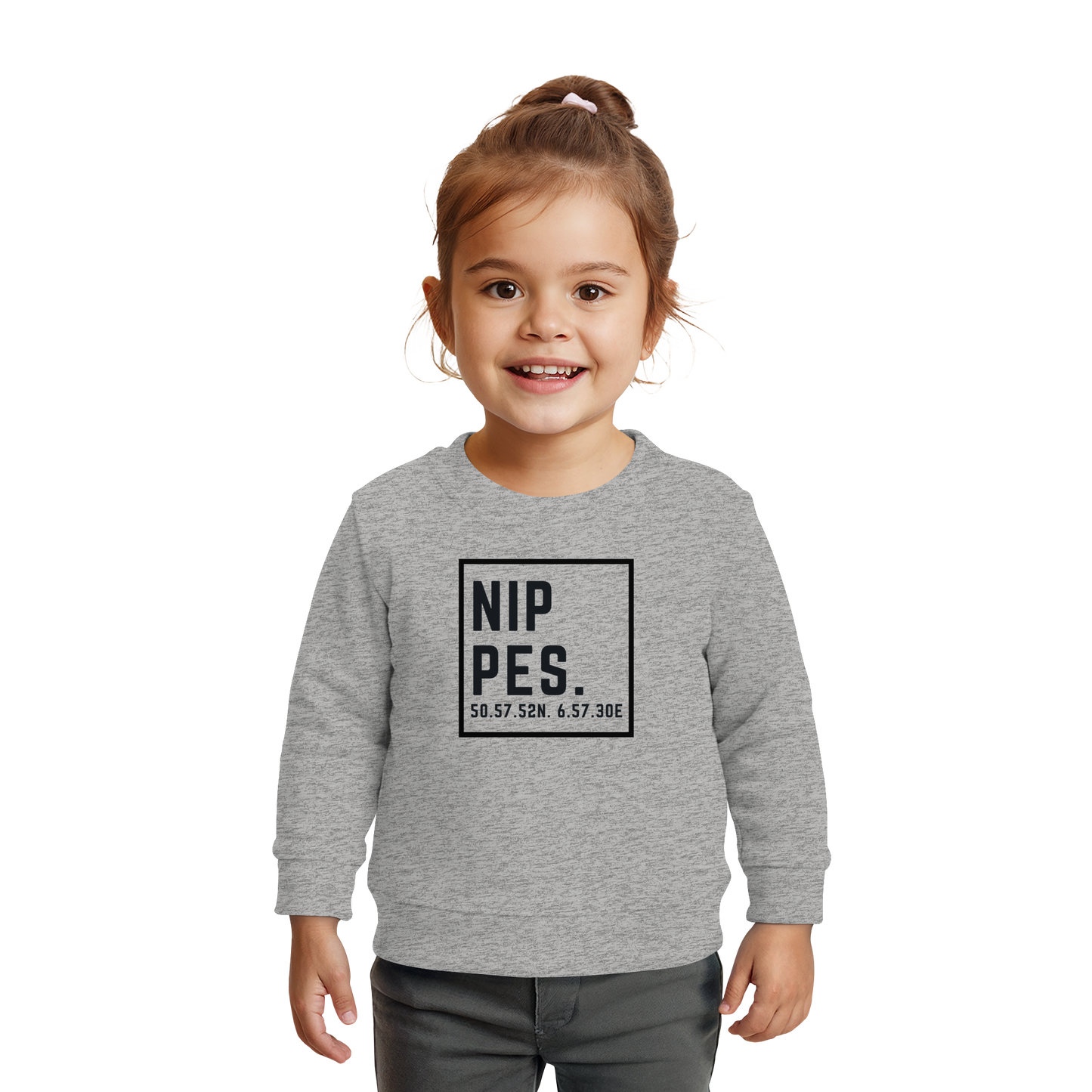 Nippes Koordinaten (großer Druck auf der Brust) - Baby Organic Sweatshirt