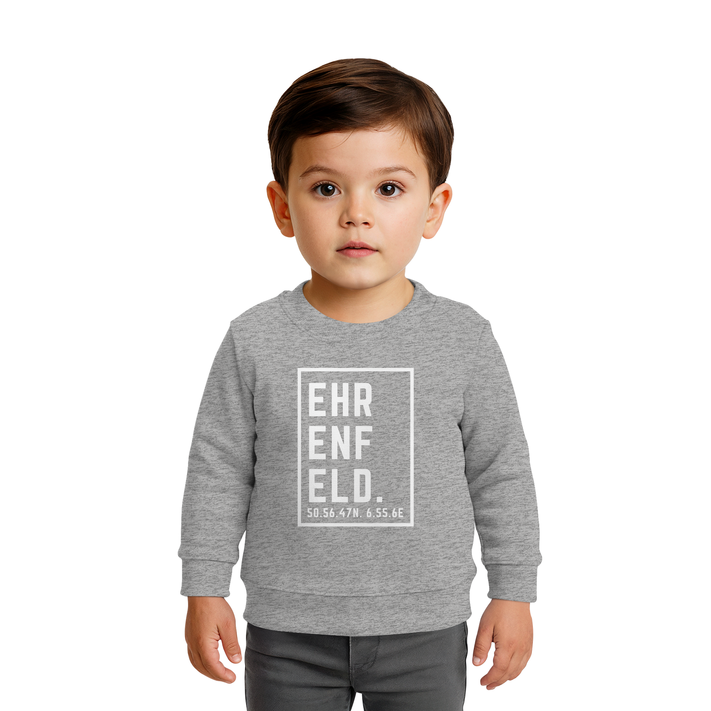 Ehrenfeld Koordinaten (großer Druck auf der Brust) - Baby Organic Sweatshirt