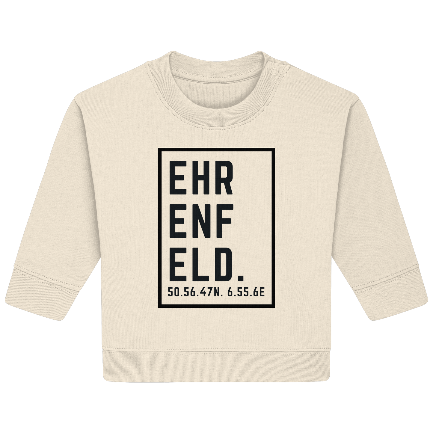 Ehrenfeld Koordinaten (großer Druck auf der Brust) - Baby Organic Sweatshirt