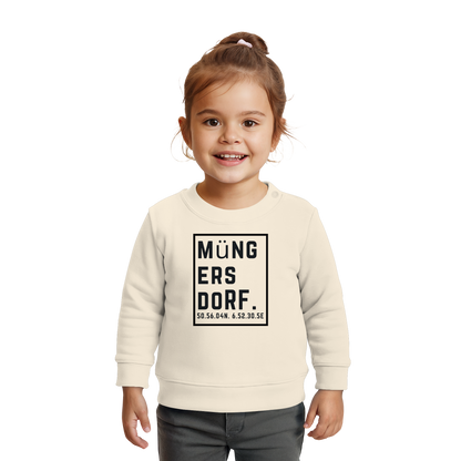 Müngersdorf Koordinaten (großer Druck auf der Brust) - Baby Organic Sweatshirt