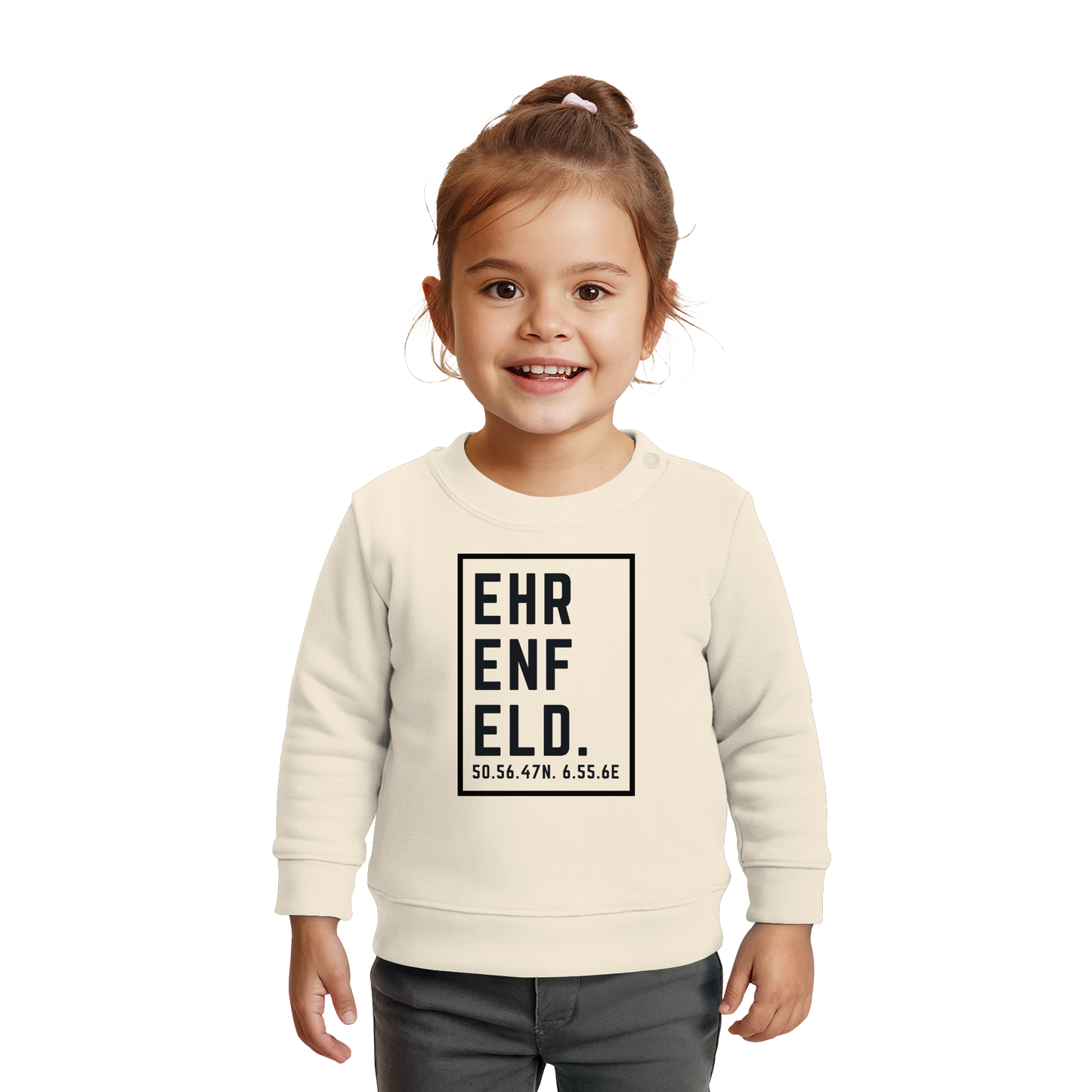 Ehrenfeld Koordinaten (großer Druck auf der Brust) - Baby Organic Sweatshirt