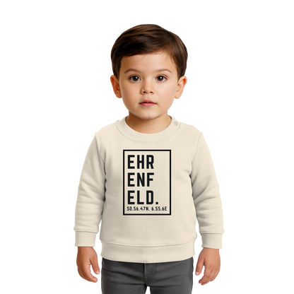 Ehrenfeld Koordinaten (großer Druck auf der Brust) - Baby Organic Sweatshirt