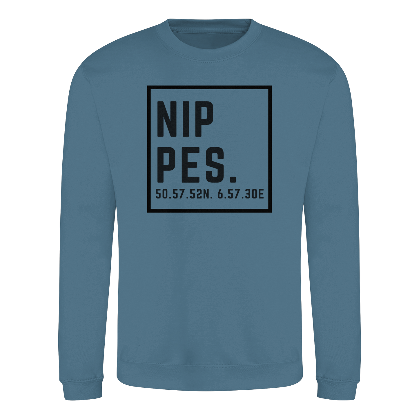 Nippes Koordinaten (großer Druck auf der Brust) - Basic Sweatshirt