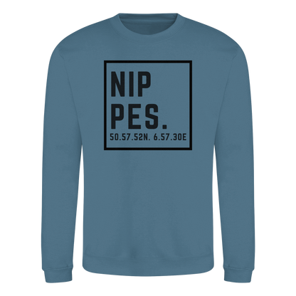 Nippes Koordinaten (großer Druck auf der Brust) - Basic Sweatshirt