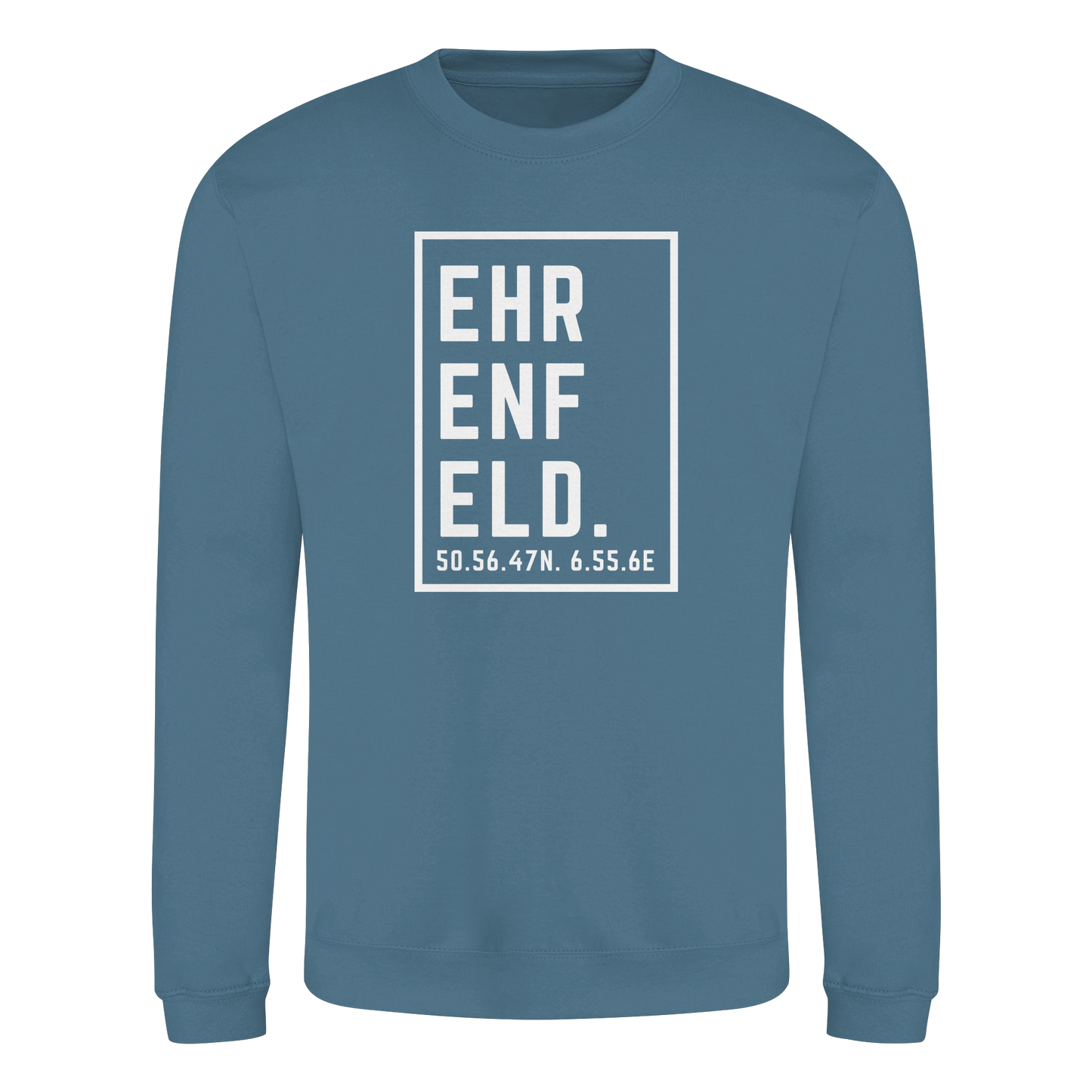 Ehrenfeld Koordinaten (großer Druck auf der Brust) - Basic Sweatshirt