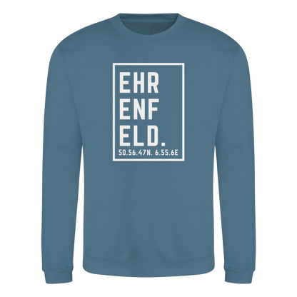 Ehrenfeld Koordinaten (großer Druck auf der Brust) - Basic Sweatshirt