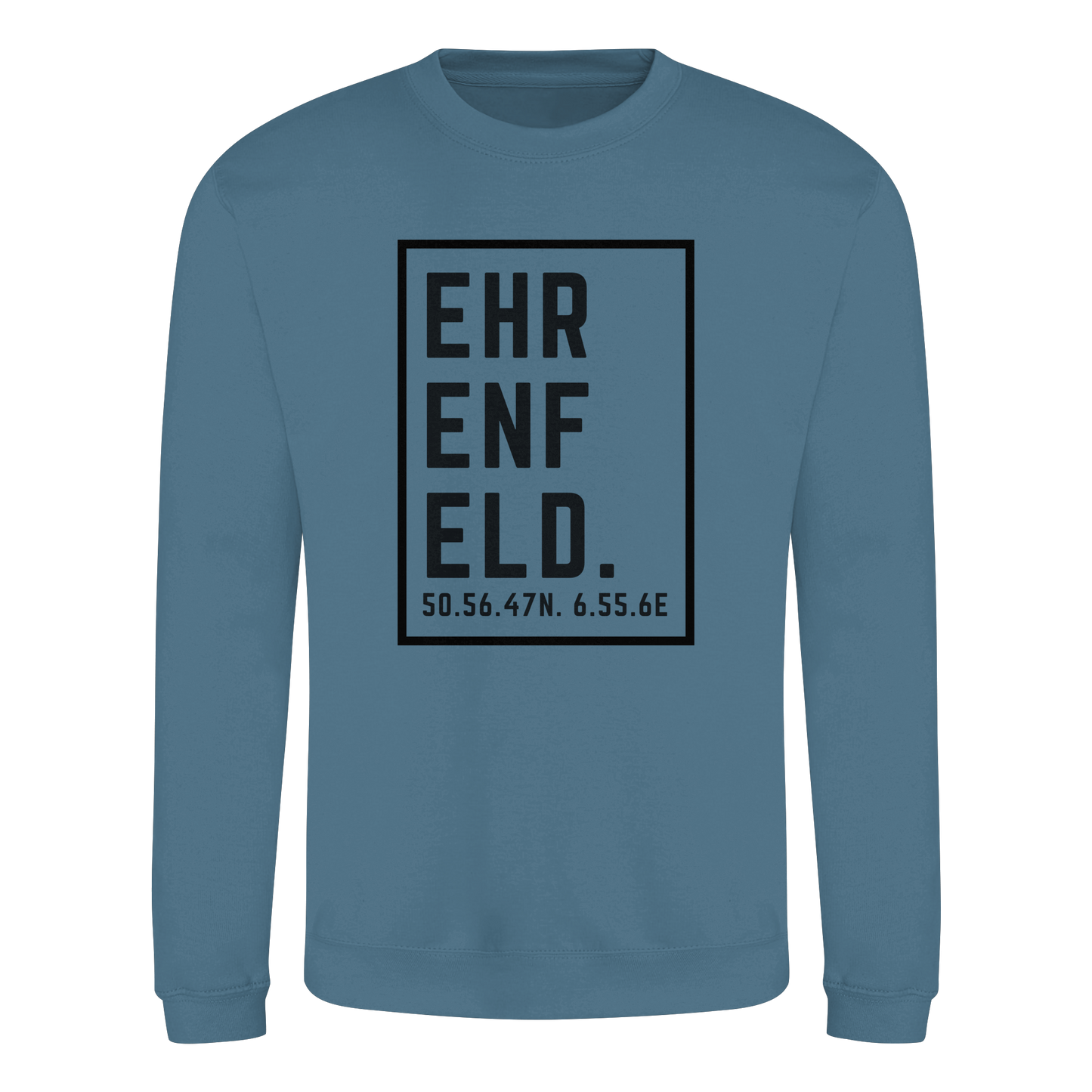Ehrenfeld Koordinaten (großer Druck auf der Brust) - Basic Sweatshirt