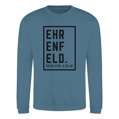 Ehrenfeld Koordinaten (großer Druck auf der Brust) - Basic Sweatshirt