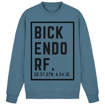 Bickendorf Koordinaten (großer Druck auf der Brust) - Basic Sweatshirt