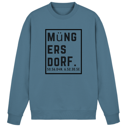 Müngersdorf Koordinaten (großer Druck auf der Brust) - Basic Sweatshirt