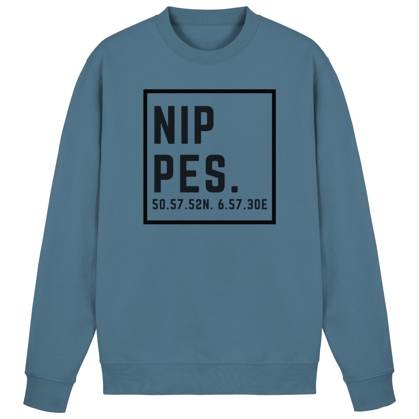 Nippes Koordinaten (großer Druck auf der Brust) - Basic Sweatshirt