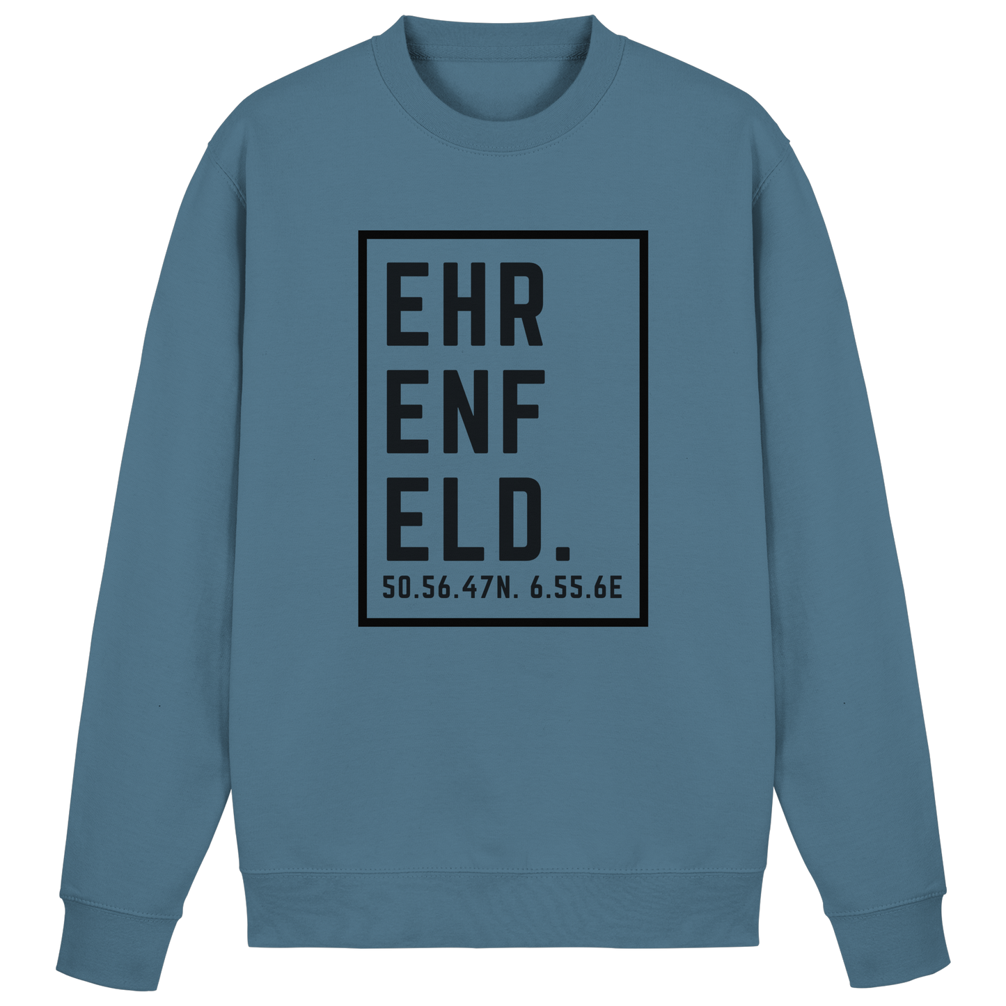 Ehrenfeld Koordinaten (großer Druck auf der Brust) - Basic Sweatshirt