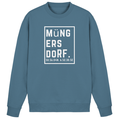 Müngersdorf Koordinaten (großer Druck auf der Brust) - Basic Sweatshirt