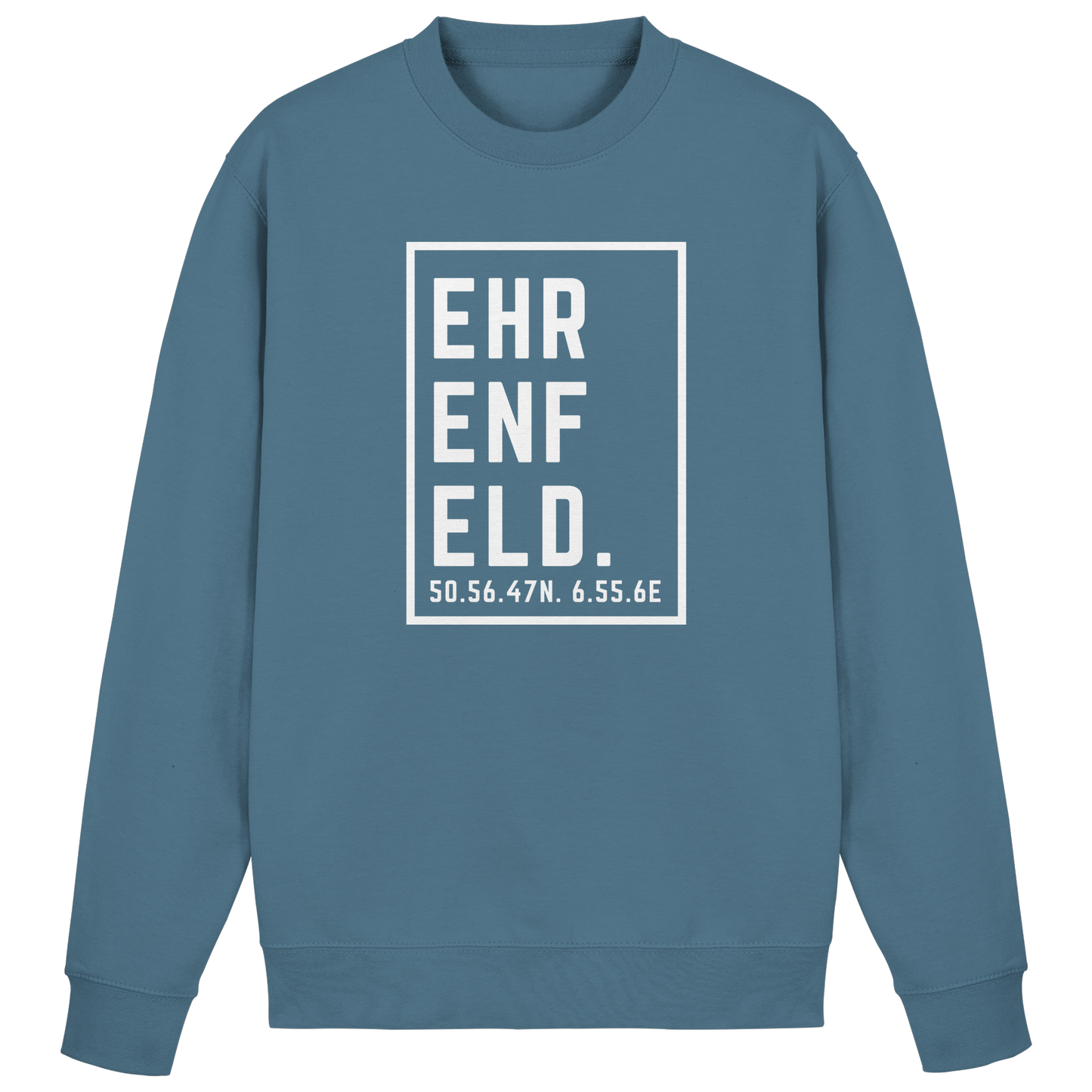 Ehrenfeld Koordinaten (großer Druck auf der Brust) - Basic Sweatshirt