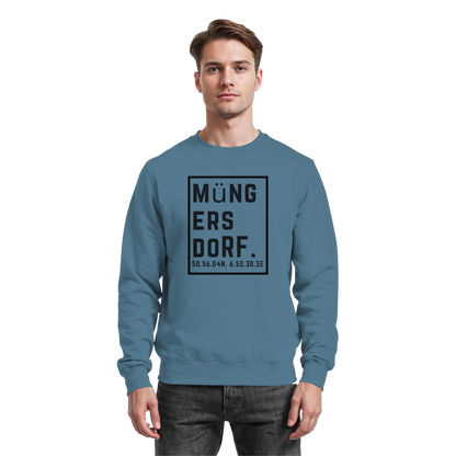 Müngersdorf Koordinaten (großer Druck auf der Brust) - Basic Sweatshirt