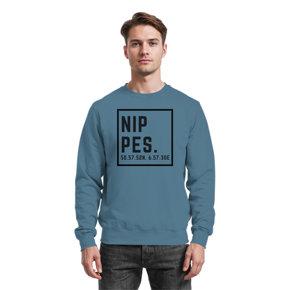 Nippes Koordinaten (großer Druck auf der Brust) - Basic Sweatshirt