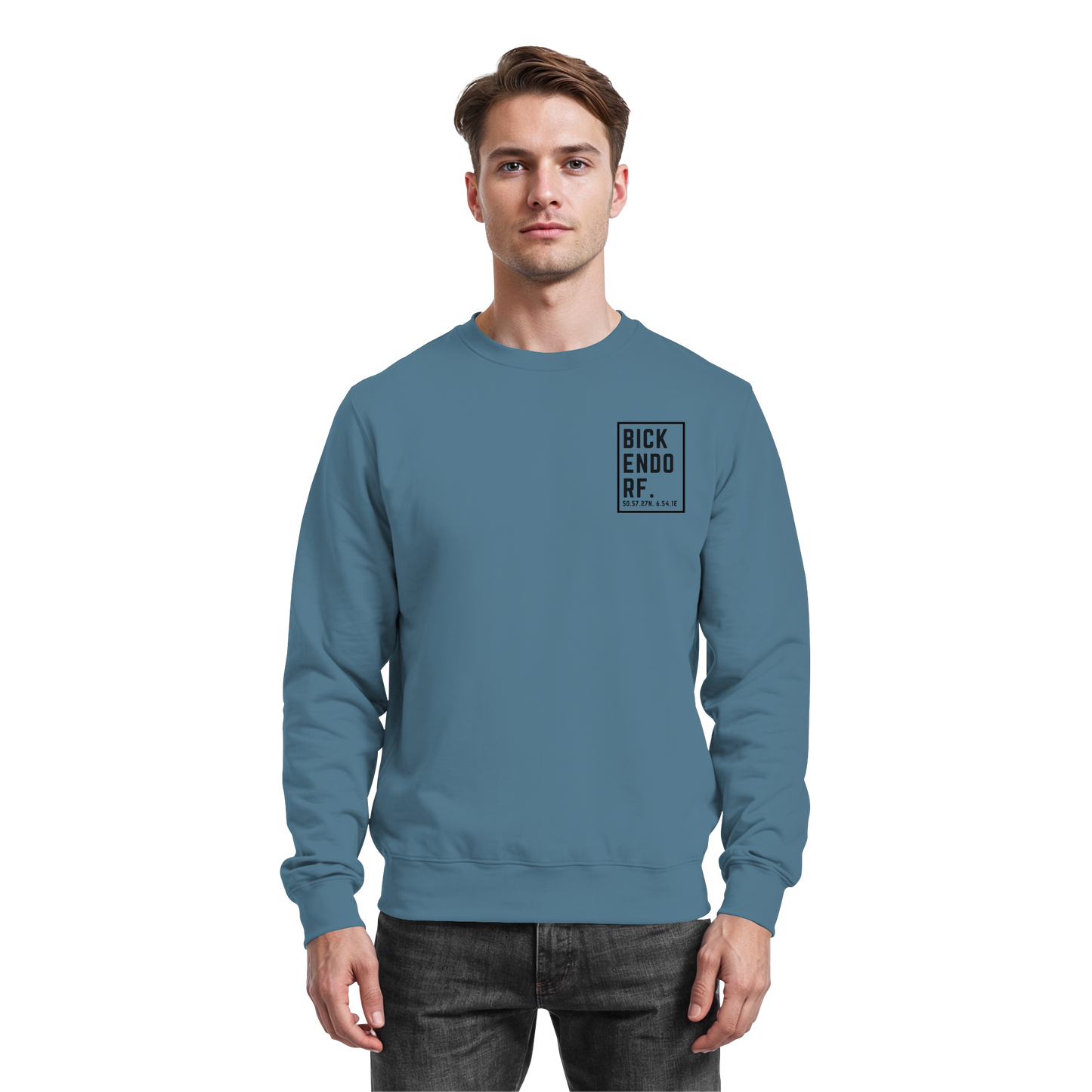 Bickendorf Koordinaten (kleiner Druck auf der Brust) - Basic Sweatshirt