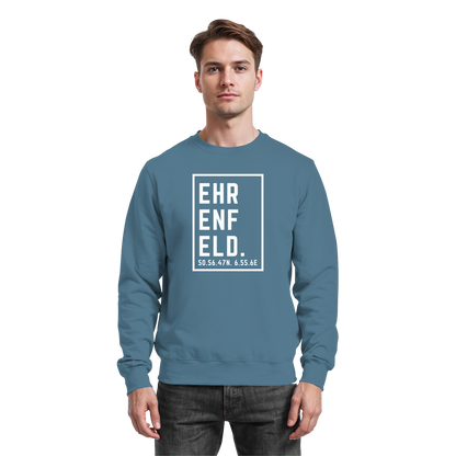 Ehrenfeld Koordinaten (großer Druck auf der Brust) - Basic Sweatshirt