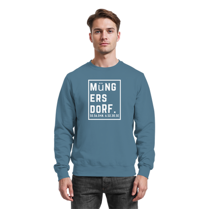 Müngersdorf Koordinaten (großer Druck auf der Brust) - Basic Sweatshirt