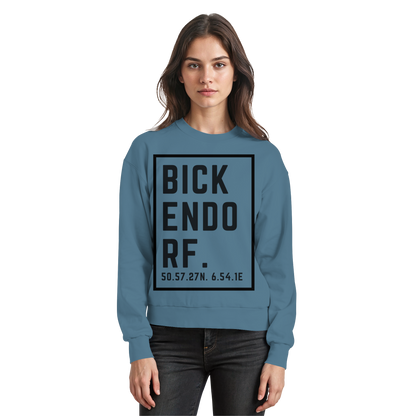 Bickendorf Koordinaten (großer Druck auf der Brust) - Basic Sweatshirt