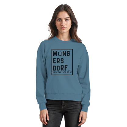 Müngersdorf Koordinaten (großer Druck auf der Brust) - Basic Sweatshirt