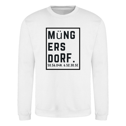 Müngersdorf Koordinaten (großer Druck auf der Brust) - Basic Sweatshirt