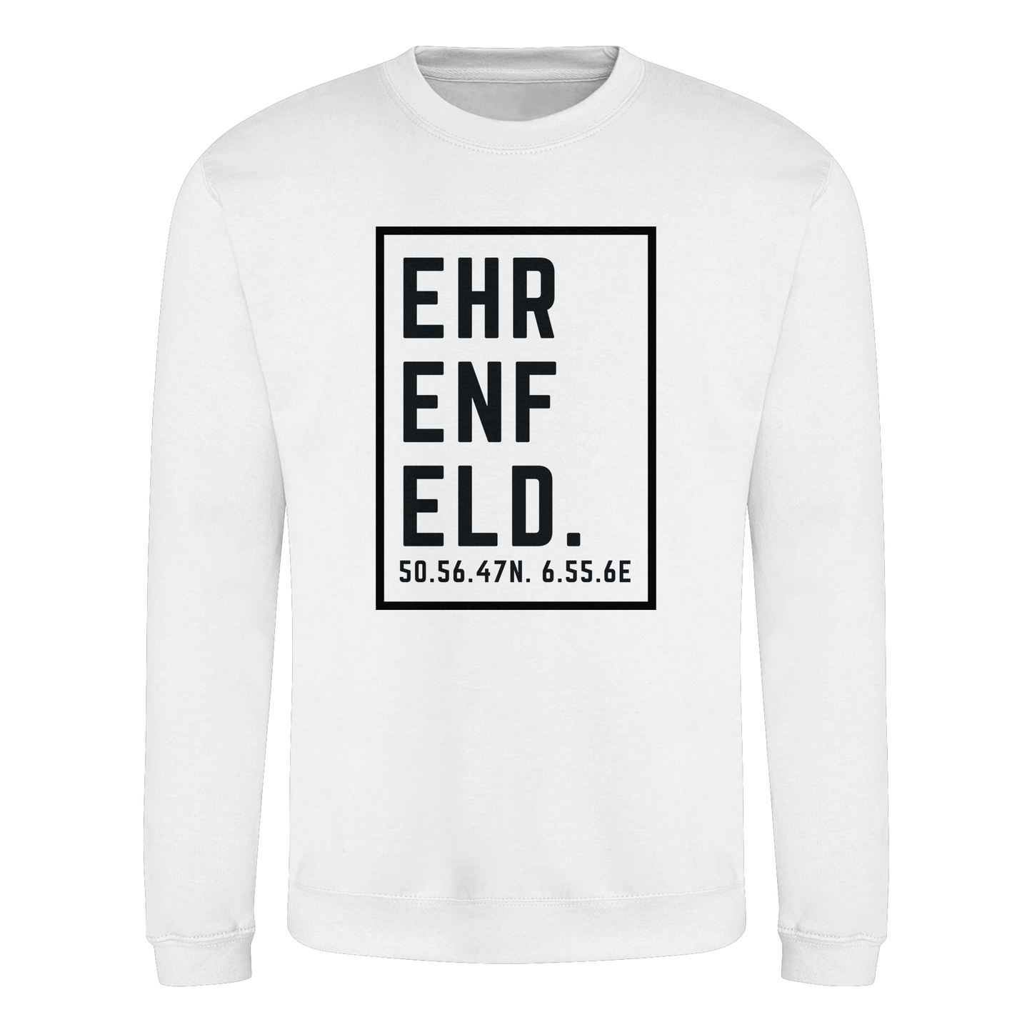 Ehrenfeld Koordinaten (großer Druck auf der Brust) - Basic Sweatshirt